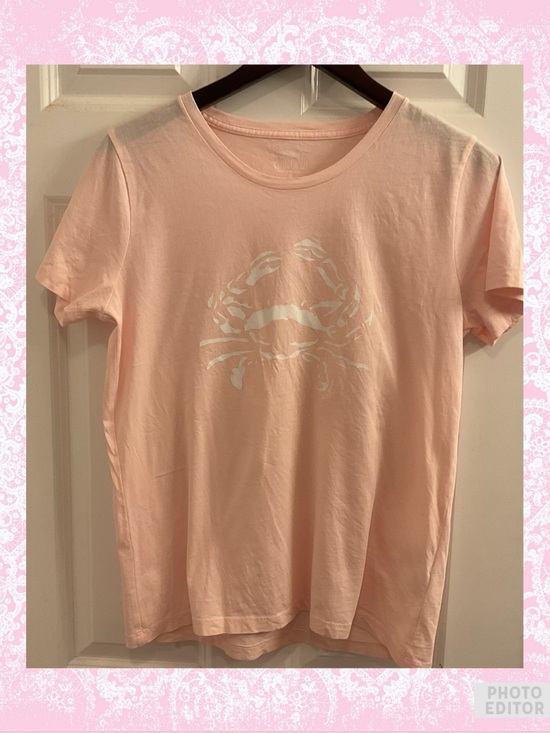 J. Crew Factory Tops - J. Crew Crab Collector Tee - Size Medium - Pink